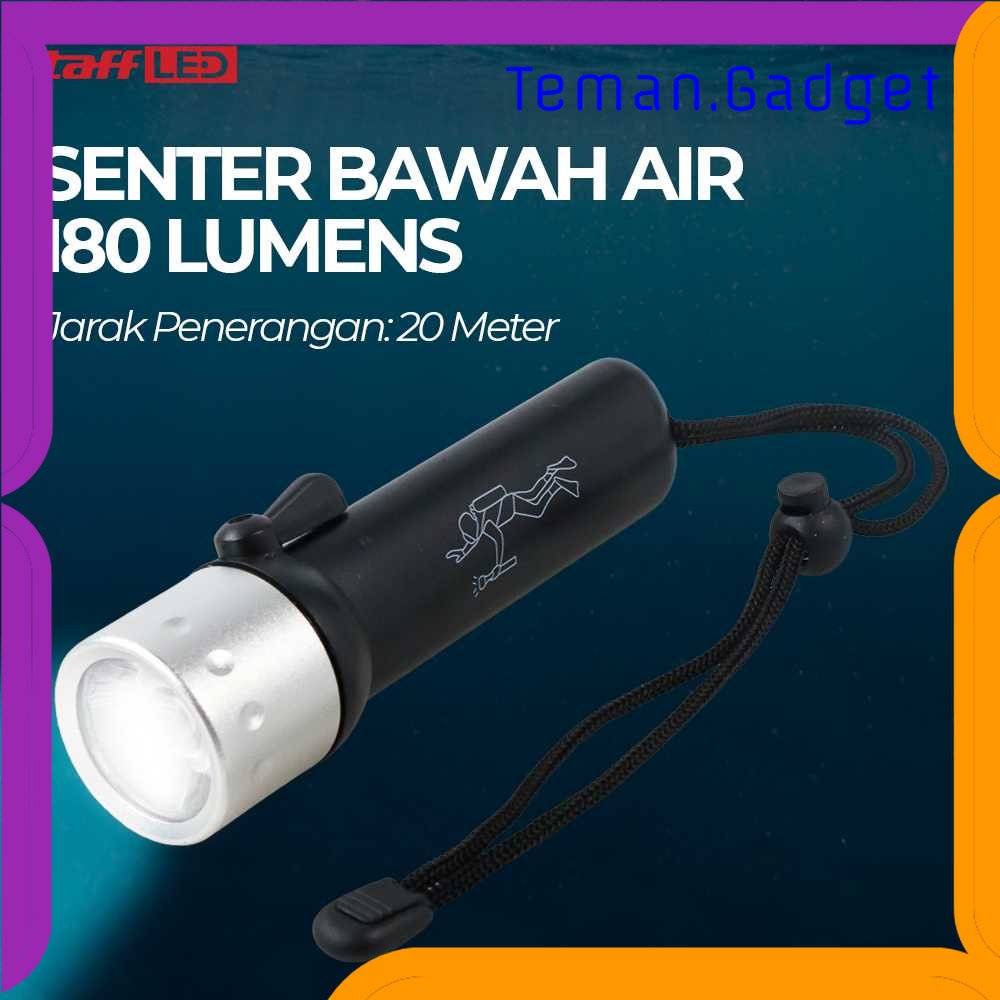 TG - OLR TaffLED Senter Bawah Air Scuba Diving Q5 180 Lumens - WY6018