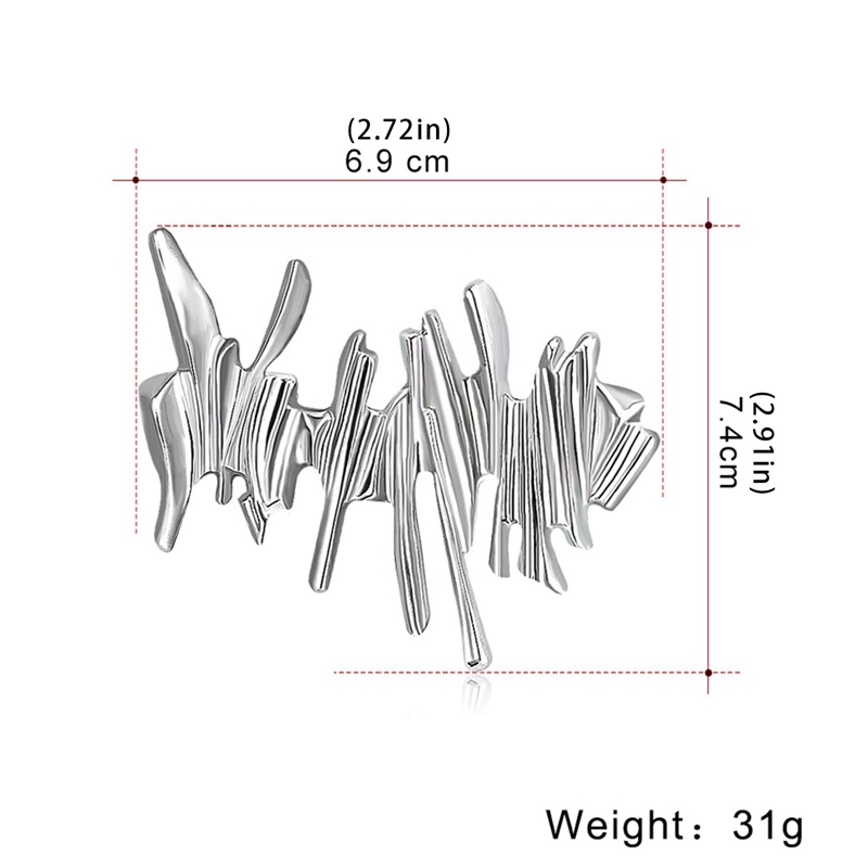 Bros Logam Tidak Teratur Retro Fashion Kepribadian Lencana Aksesoris Pakaian Pria Dan Wanita Hadiah Natal