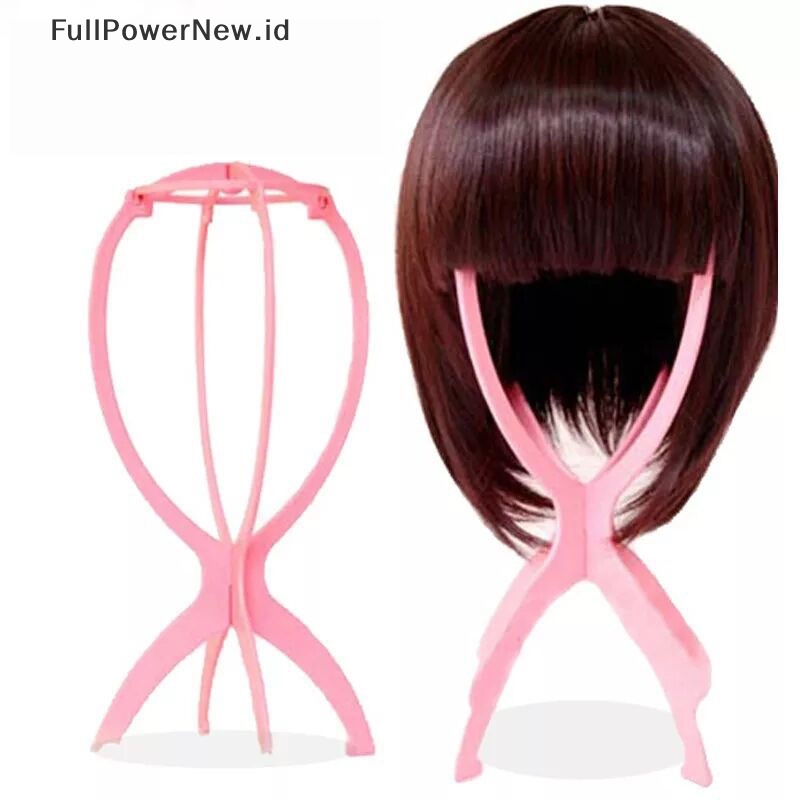 Power 1PC Stand Wig Ajustable Display Wig Head Kepala/Stand Portable Stand Wig Lipat ID