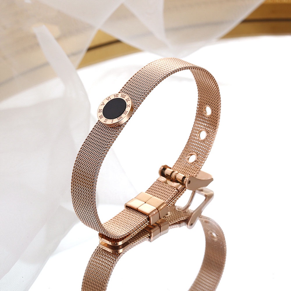 GROSIR Gelang rantai jam tangan titanium stainless steel 316l anti karat import berkualitas bisa bayar di tempar COD