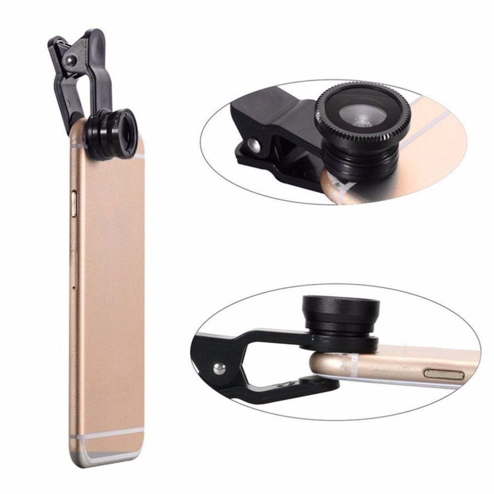 Lensa Telepon Fisheye Agustina Portable Untuk Kit Kamera Smartphone Aksesoris Telepon 0.67X Wide Angle Lensa Efek Khusus Lensa Handphone