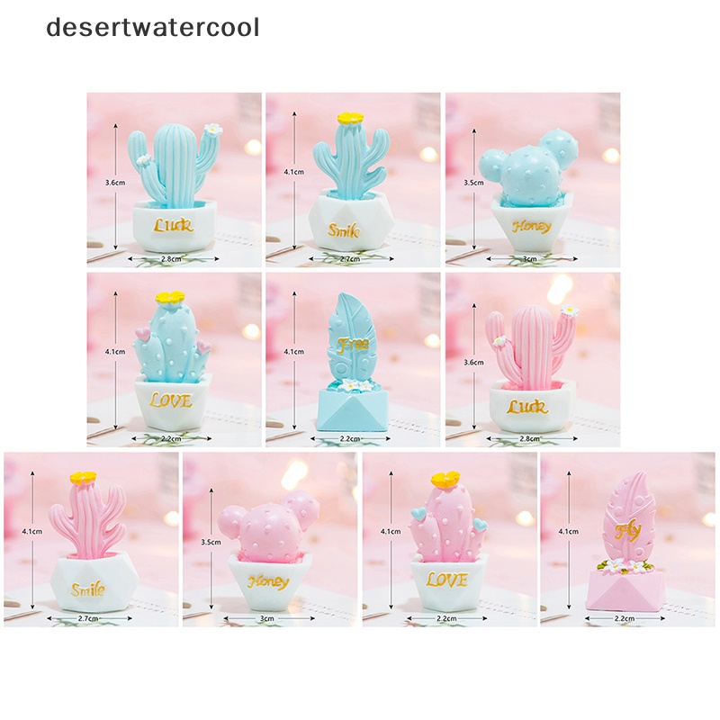 Deid DIY Mini CactusDoll Peri Taman Ornamen Dekorasi Pot Craft Rumah Boneka Accessori Martijn