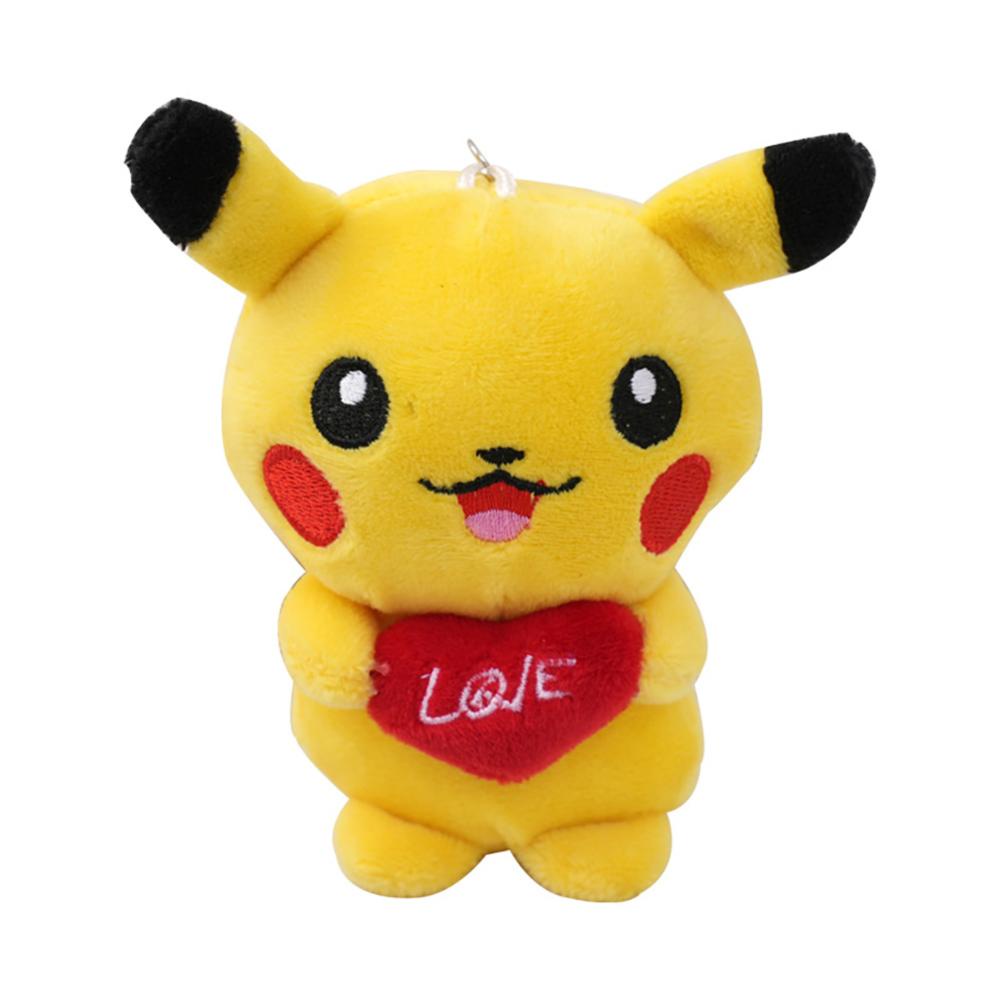 Timekey 1PC 13cm Lucu Pokémon Mainan Mewah Gantungan Kunci Indah Tas Ransel Liontin Pikachu Keyrings Dekorasi Gantungan Kunci Mainan Mewah U2Z6