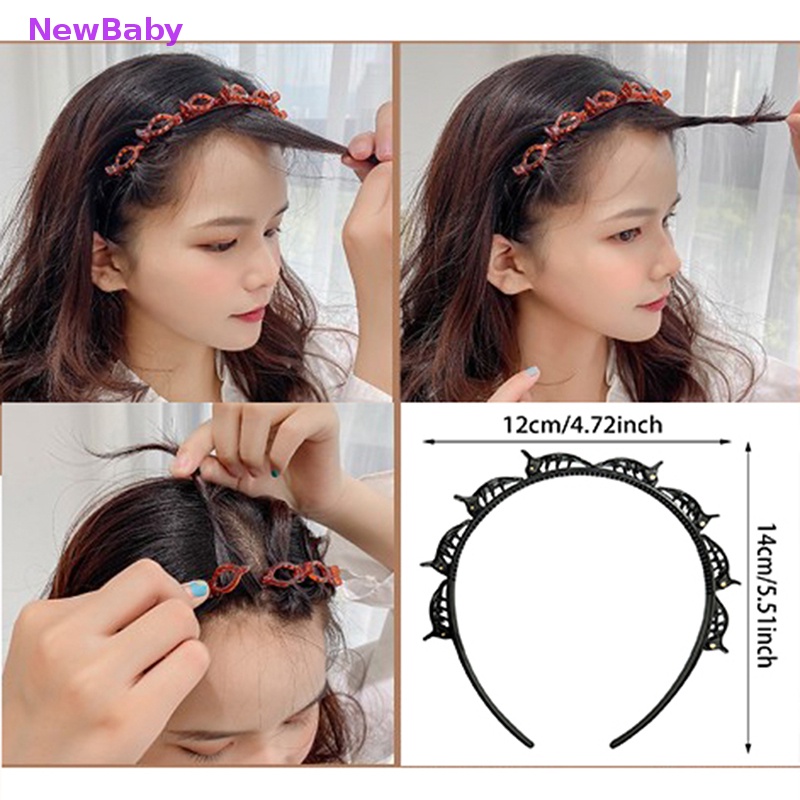 Newbaby Premium Black Braider Jepit Rambut Burst Pin Hairdo Bring Hair Hoop Wanita style ID