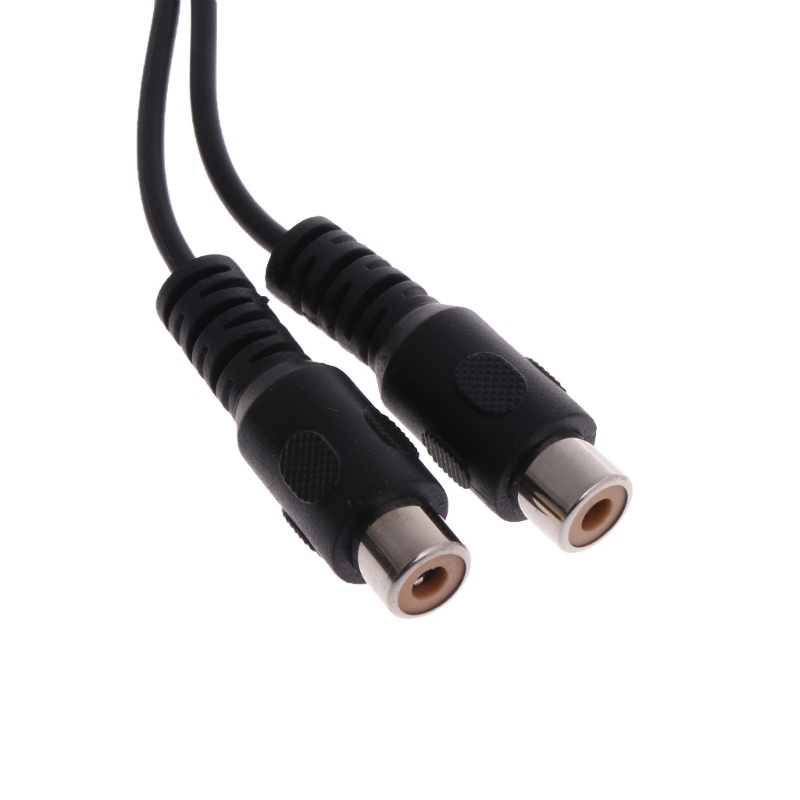 Cre Stereo- Jack Female1 /4 &quot;6.35mm Ke Dual-RCA Female Plug Y Splitter Kabel Female