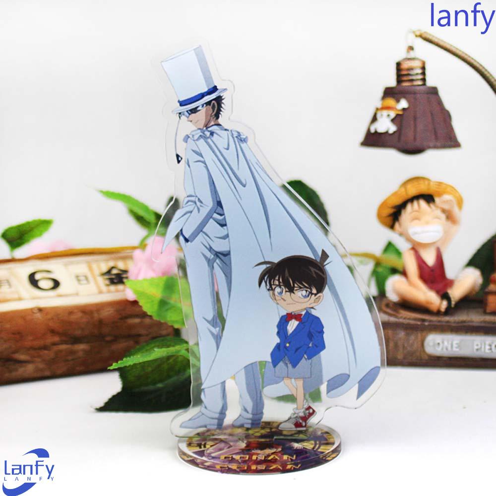 Lanfy Detektif Conan Dua Sisi Fashion Fans Hadiah Dekorasi Mainan Koleksi Model Action Figure Kiddo Hattori Conan Heiji Furuya Figure Model Plat