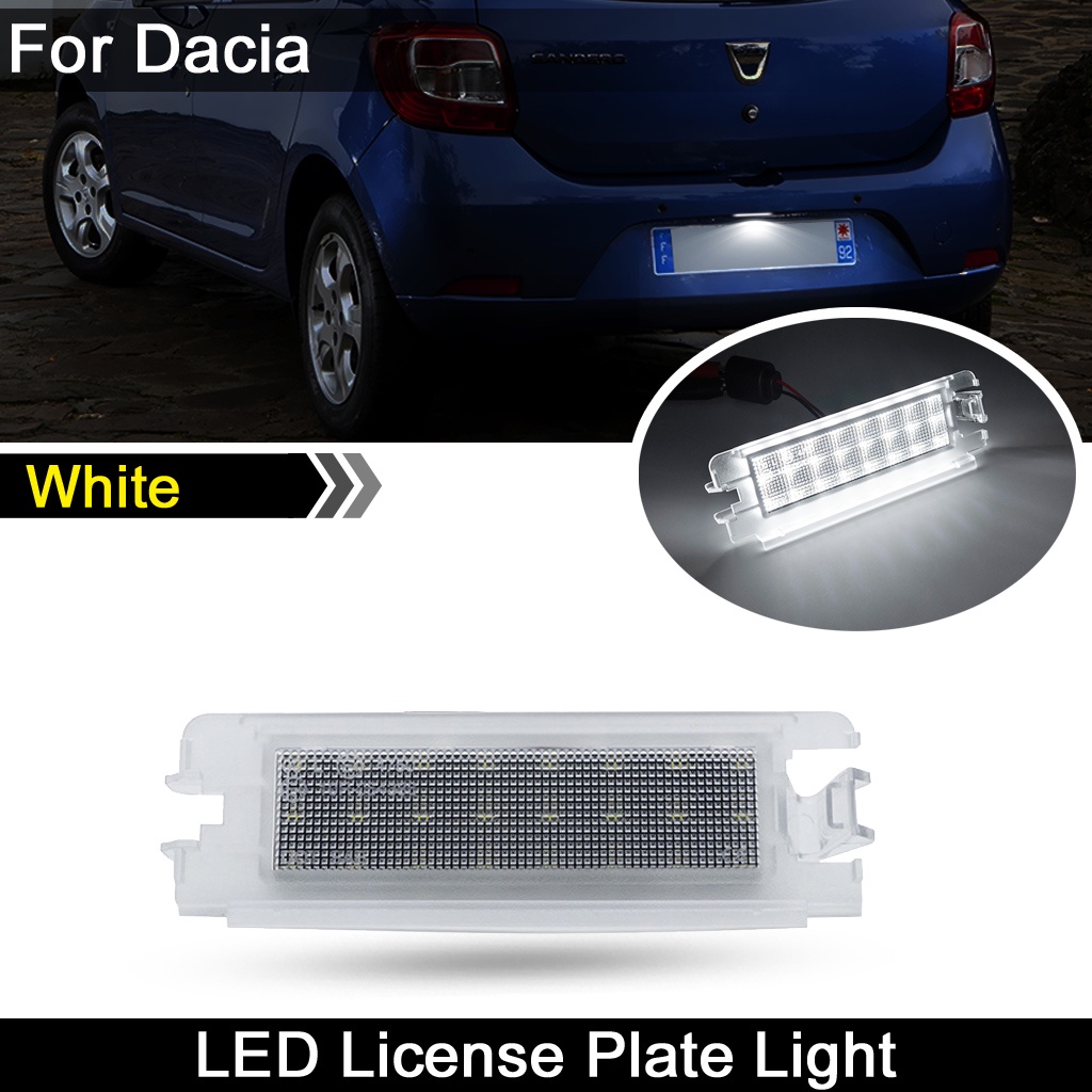 1pc Lampu Plat Nomor LED Plat Lampu Untuk Dacia Logan I 2004-2012 Sandero I 2008-2012 Renault Clio II Lift 2001-2005