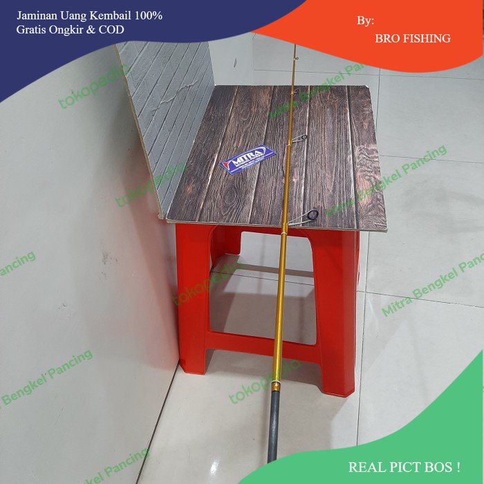 Top section joran relix jabrik spining pe 1.2 sambungan joran
