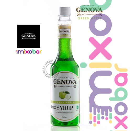 

Genova Syrup Green Apple 750ml l Sirup Minuman