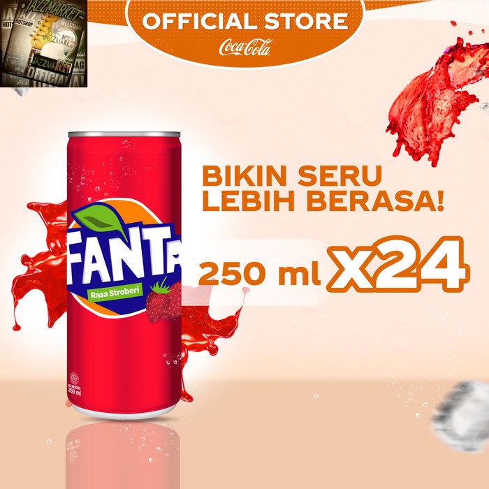 

Fanta Strawberry - Kemasan Kaleng 250mL x 24pcs