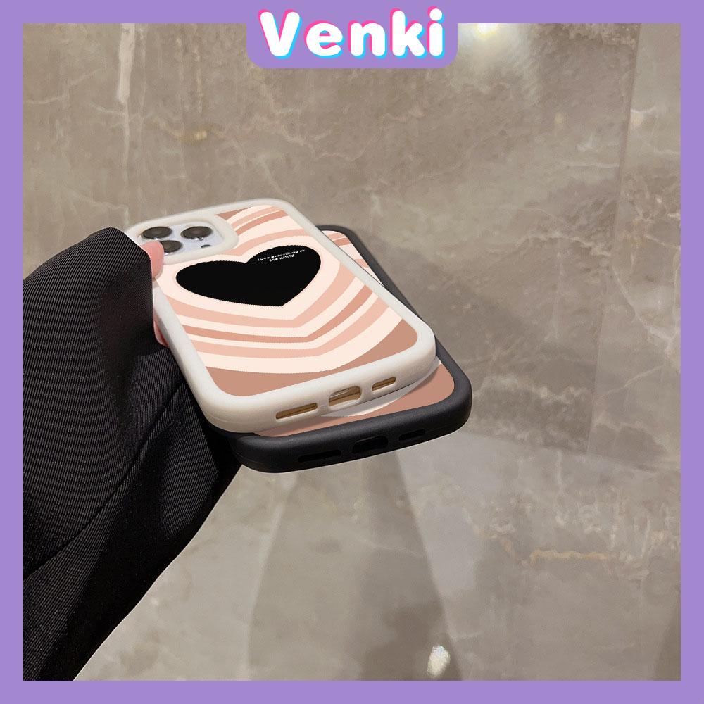 VENKI - For iPhone 11 Case Large Hole Frosted Blister TPU Soft Case Shockproof Protective Camera Heart Compatible with iPhone 14 13 Pro max 12 Pro Max 11 xr xs max 7Plus 8Plus