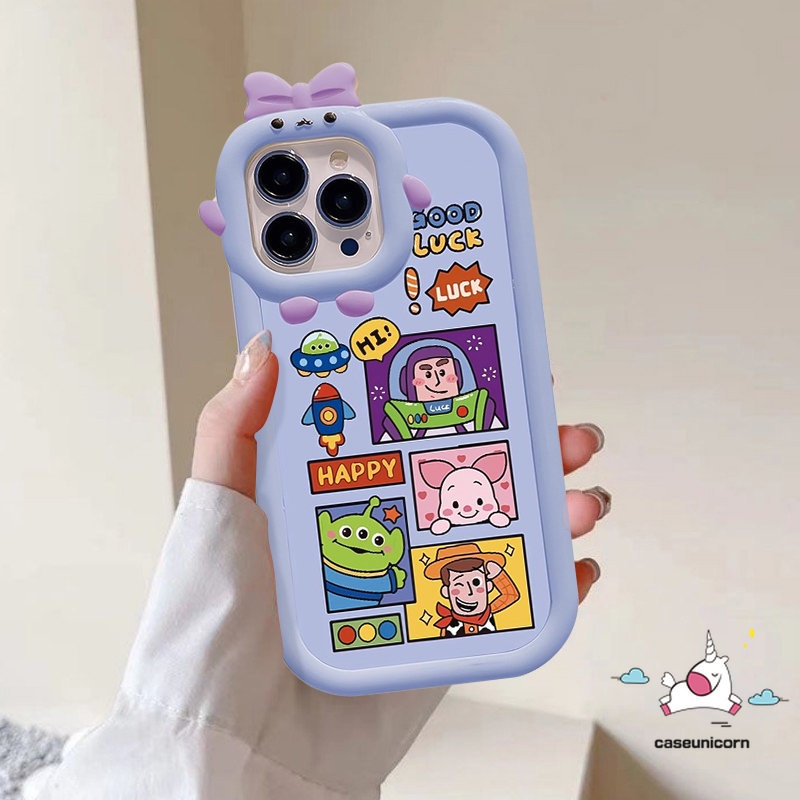 Casing Untuk Redmi A1 9 10 10A 10C 9T A1+9C 9A Redmi Note9 8 10s 11s 11 Pro+10 Pro POCO M3 X3 Pro NFC Mi 11 Lite Simpul 3D Lucu Lensa Monster Kecil Kartun Toy Story Sarung Soft Case