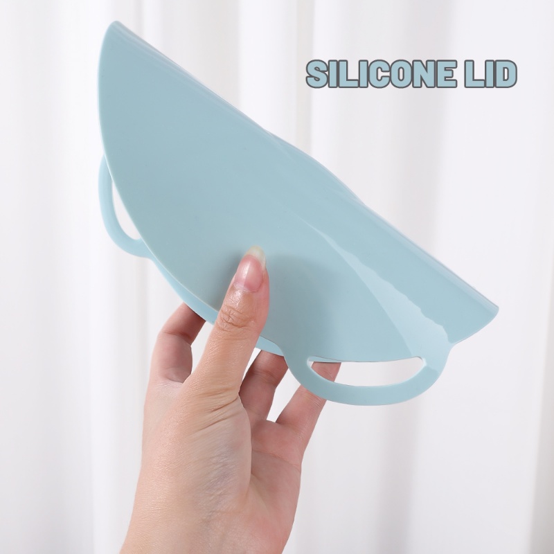 1pc Silikon Microwave Bowl Cover Bungkus Makanan Bowl Pot Lid Food Fresh Pan Lid Stopper Segel Anti Tumpah Masak Alat Dapur