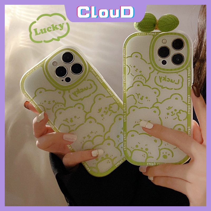 Kartun Beruang Beruntung Case Untuk Infinix Smart 6 5 Hot 10 11s 10s 11 10T 9 Play Hot 10s 11 11s 10 Lite 10T Note 8 Lembut Tpu Lucu 3D Ikatan Simpul Menghias Ponsel Cover