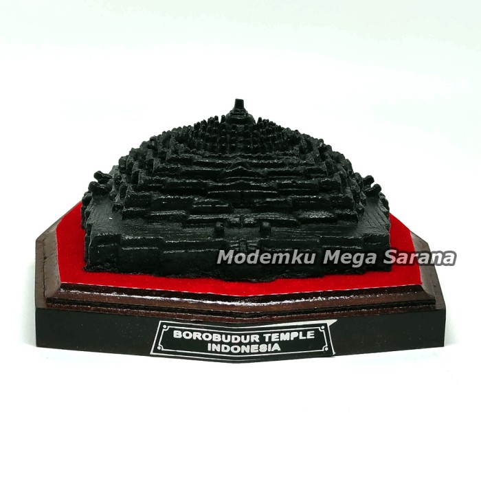 Miniatur Maket Candi Borobudur - M 14x14x7 cm Cinderamata Khas Jogja
