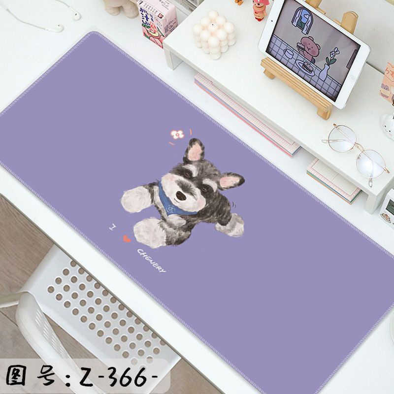 Alas Mouse Kartun Anjing Lucu Alas Meja Khusus Laptop Komputer Besar, Alas Meja Kantor Kreatif