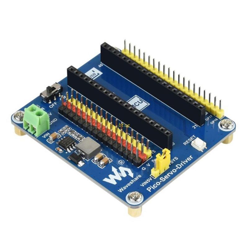 Btsg Untuk Modul Driver Servo Raspberry Pi Pico Header Mendukung Papan Seri RPI Pico