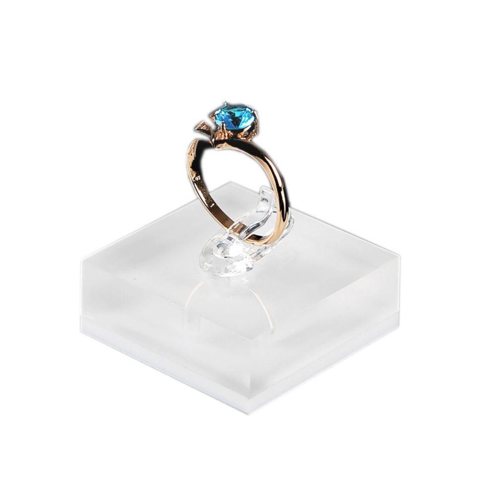 Rak Display Perhiasan Nanas Tempat Cincin Nyaman Braket Cincin Akrilik