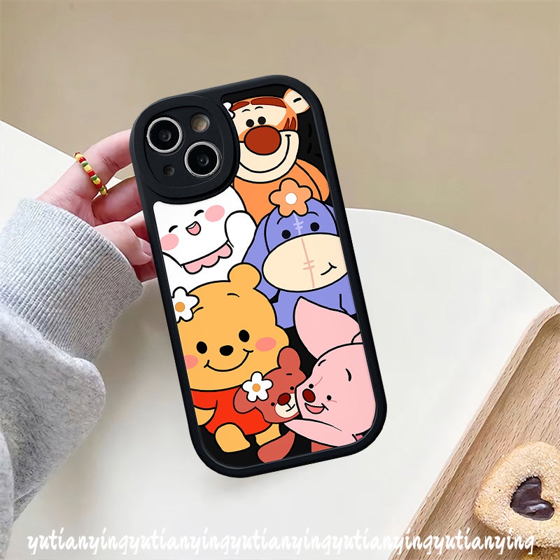 Casing Kartun Disney Winnie The Pooh Manyo Untuk Realme C53 C55 C30 C35 C31 C21 C12 C21Y C11 C20 C25Y C15 C25s C2 C3 C17 GT 10 Pro+6s 7i 56 6i 9i 8Pro 8i 8 5i Lucu Lembut Sarung Tpu