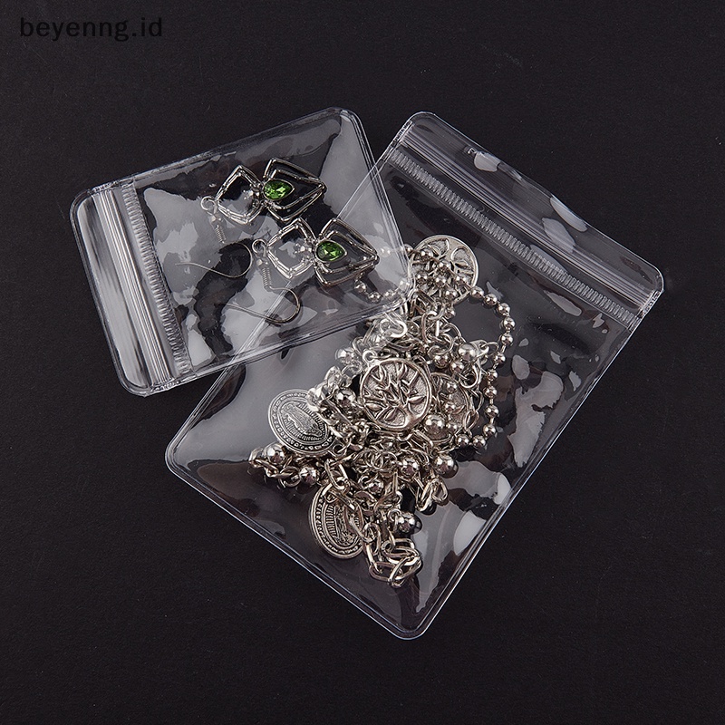Beyen 20Pcs 26kabel PVC Transparan Ziplock Bags Penyimpanan Hadiah Perhiasan Packing Bags ID