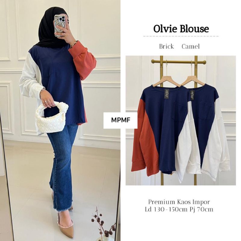 OLVIE Blouse ORI MPMF | Premium Kaos Impor