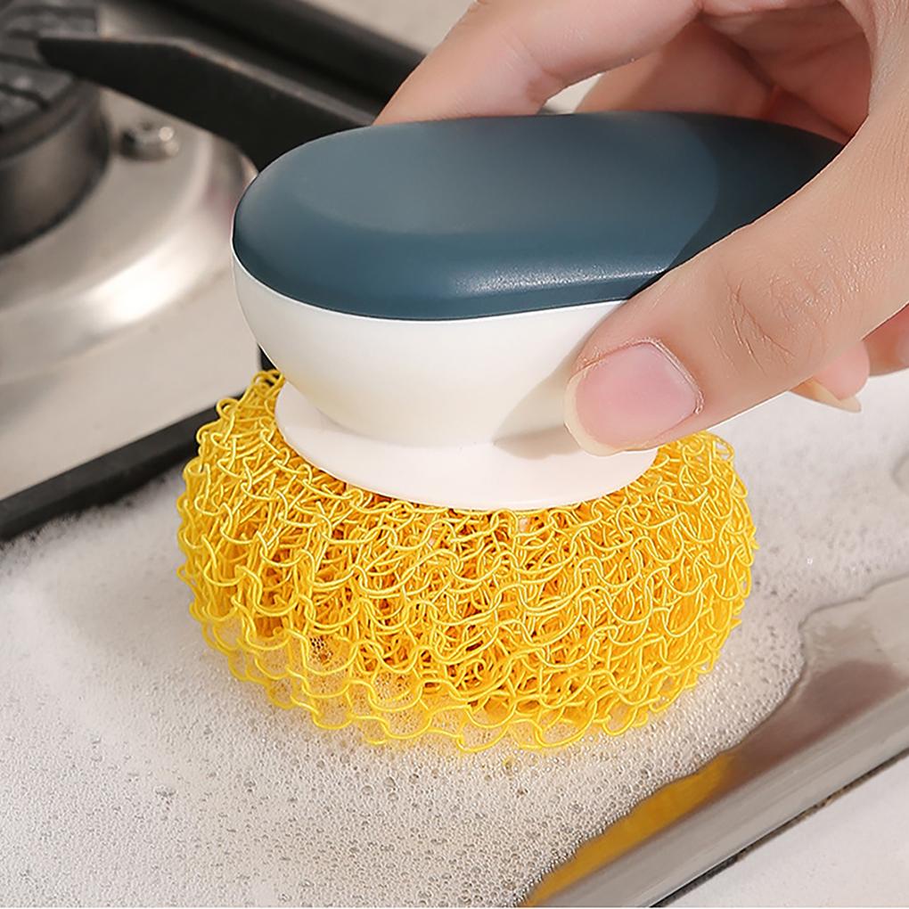 Sikat Scourer Panci Sikat Cuci Piring Cookware Scrubber Alat Gosok Pembersih Dapur