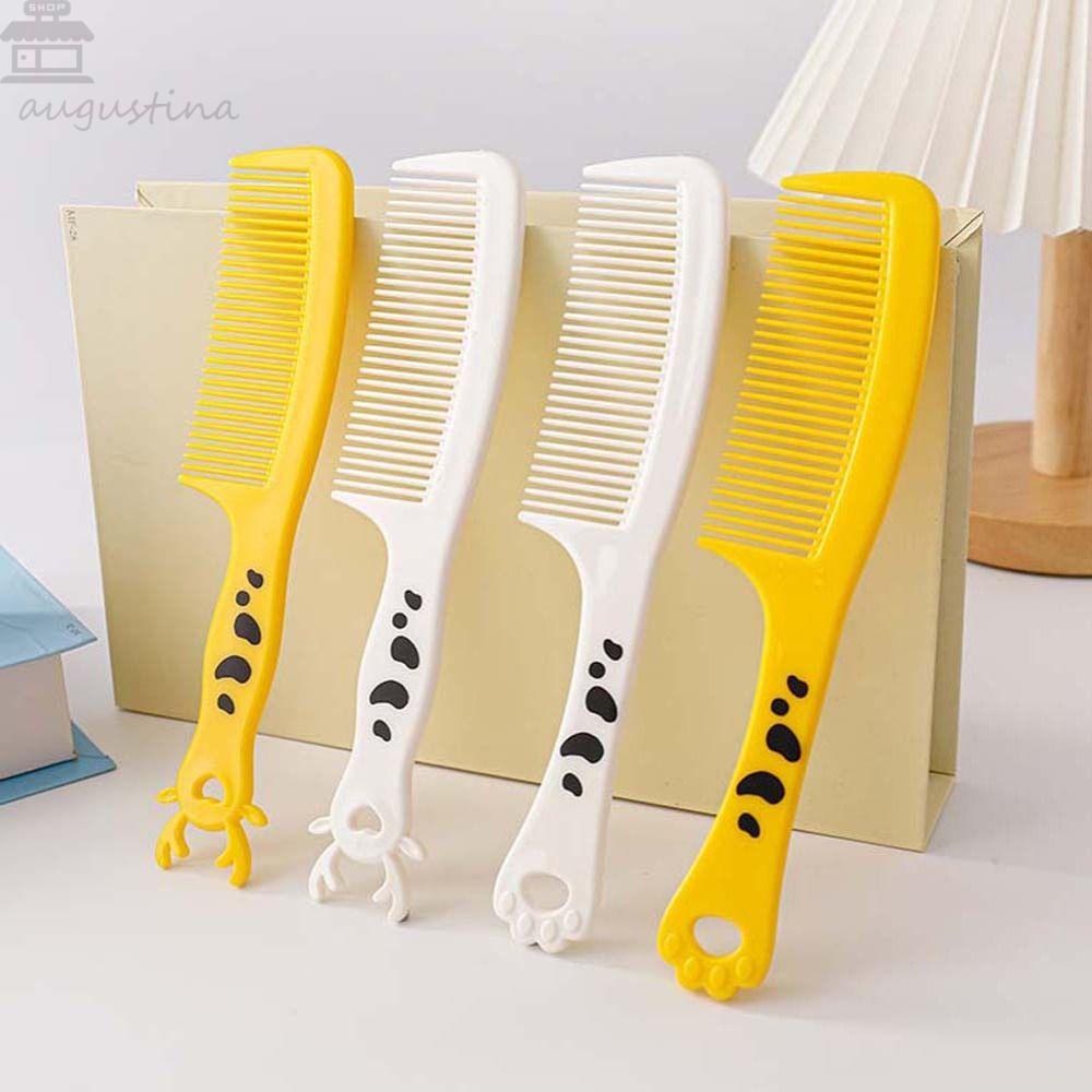 Agustina Sisir Kartun Wanita Rusa Aksesoris Rambut Cakar Kucing Gigi Halus Gagang Sikat Rambut