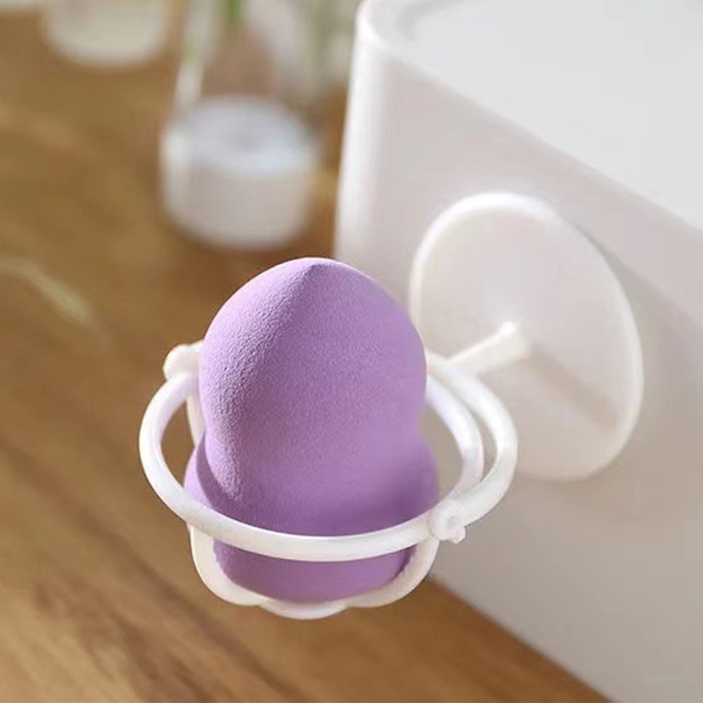 Rotatable Makeup Sponge Labu Powder Puff Holder/Rak Organizer Pengeringan Telur Kecantikan Yang Dipasang Di Dinding