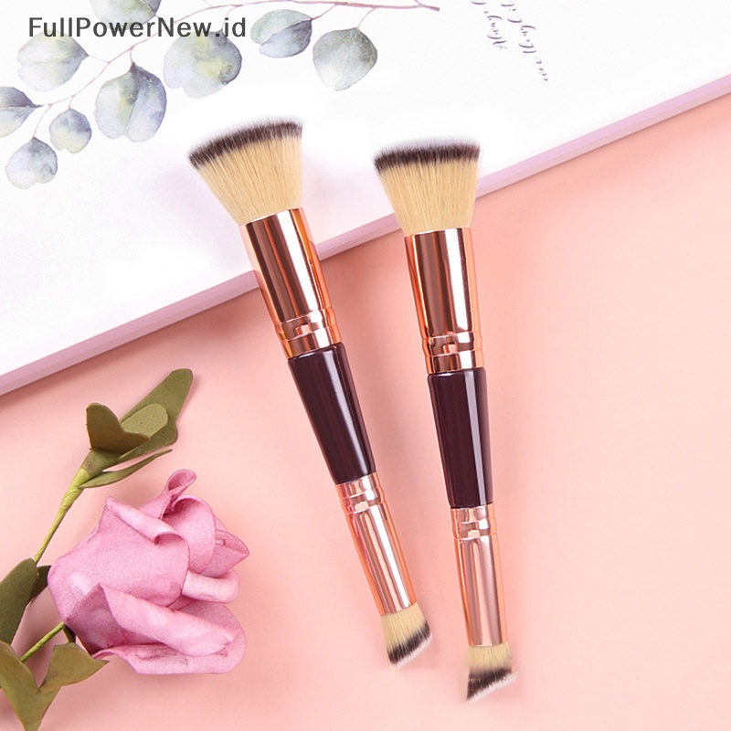 Power 1Pcs Double-Ended Makeup Brush Foundation Concealer Brush Alat Kecantikan ID