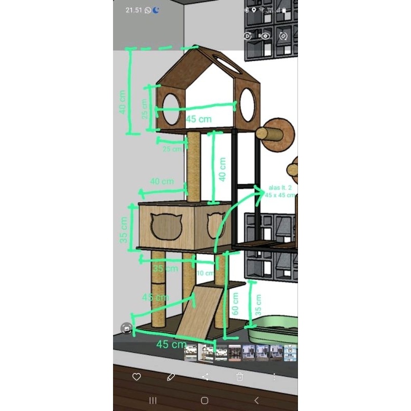 HidroAquatic - Cat Condo Playground Custom Kak Nuning