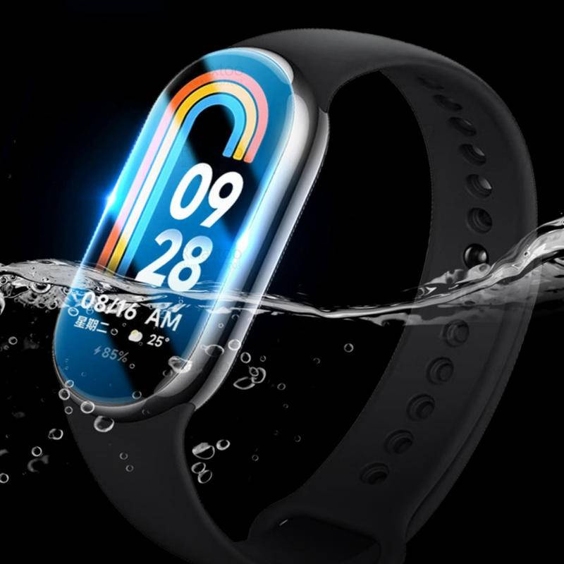 999d Curved Soft Hydrogel Film Untuk Xiaomi Smart Band8 Pelindung Layar Anti blue light Untuk Mi Smart Band8 Gelang Film Bukan Kaca