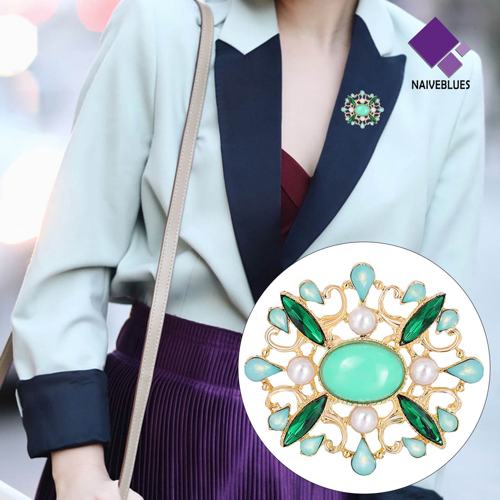 &lt; Naiveblues &gt; Pakaian Bros Bentuk Indah Tahan Karat Alloy Wanita Perhiasan Brooch Pin Dekorasi Hadiah