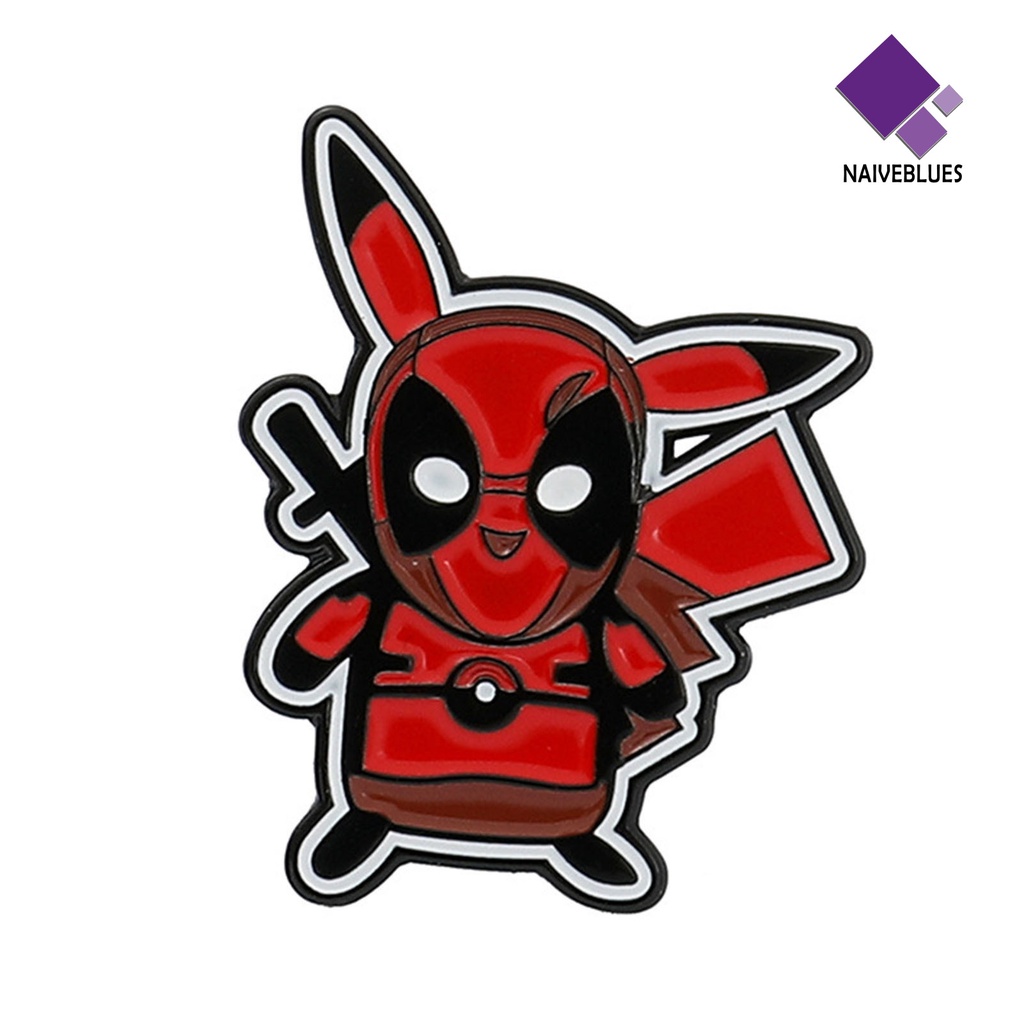 &lt; Naiveblues &gt; Bros Pin Elegan Detektif Indah Paduan Kartun Peri Pria Kemeja Lencana Aksesoris Pakaian