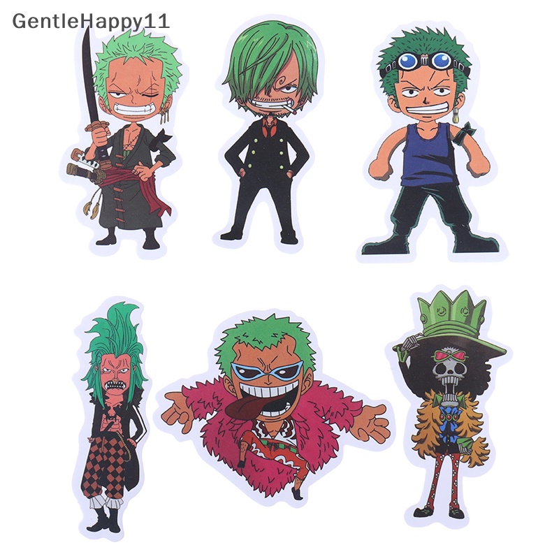 Gentlehappy 50Pcs Anime One Piece Luffy Stiker Mobil Laptop Skateboard Ransel Decals id