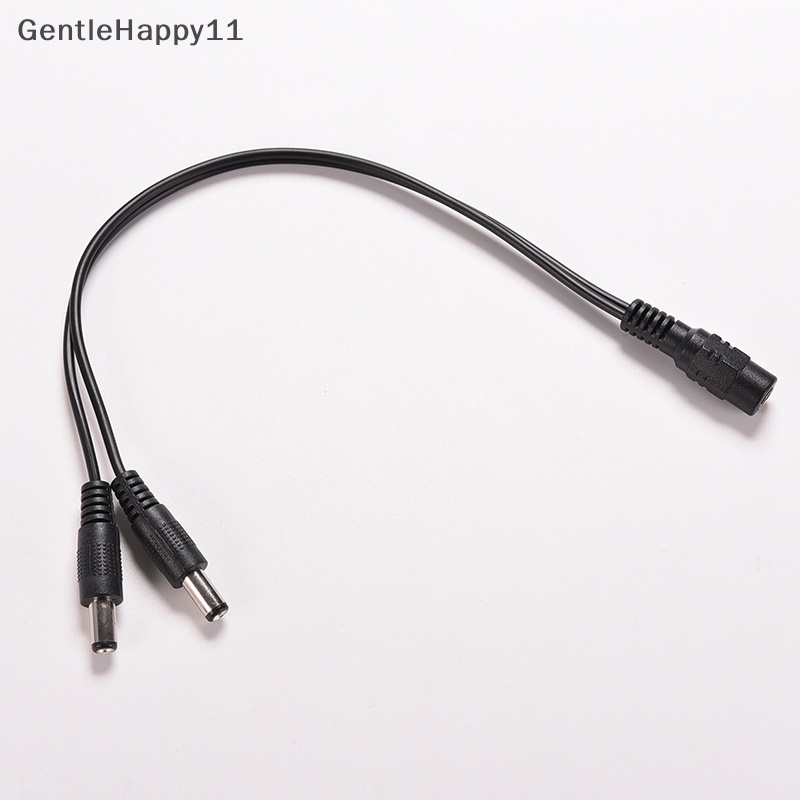 Gentlehappy 5.5 x 2.1mm Kamera CCTV 1female to 2 Male Adaptor Kabel Power Splitter DC 12V id