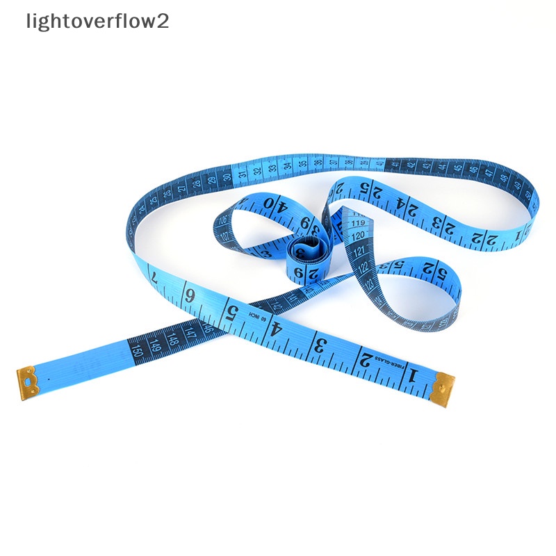 [lightoverflow2] 1.5m Tape Mesure Jahit Tailor Kain Measuring Tapes Ruler Flat Lembut [ID]