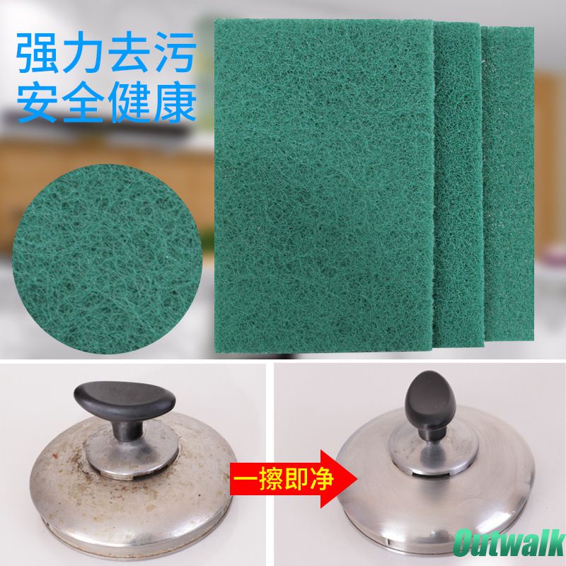 Sponge 3 Buah Sikat Dapur Pasir Berlian Sikat Descaling Spons Sikat Dekontaminasi Kuat Panci Ajaib Sikat Panci Gosok Karat Alat Pembersih Dapur