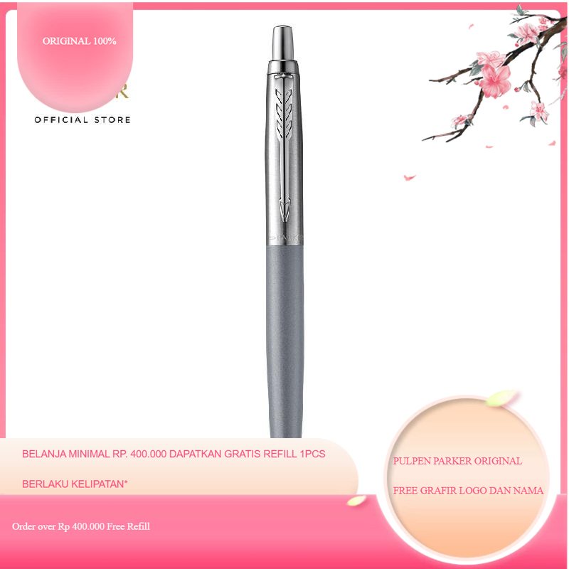 

Parker Jotter XL Matte Grey Chrome Trim Ballpoint
