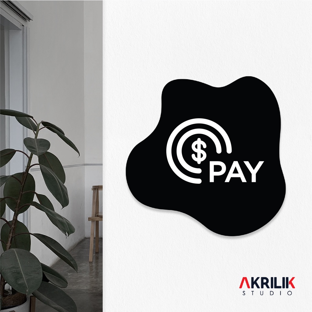 

Sign Board Akrilik Pay Papan Acrylic Signage Tempel Dinding Tulisan Bayar Order Label Tanda Petunjuk Rambu Aklirik UV Print Ruang Keuangan Nama Ruangan