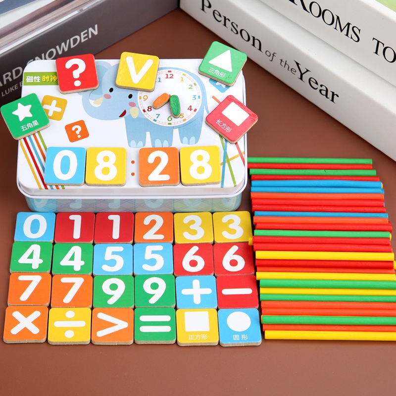 WE Mainan Edukasi Puzzle Magnet Gajah Belajar Berhitung Intelligence Stick / Mainan Edukasi Peraga Belajar Menghitung Matematika