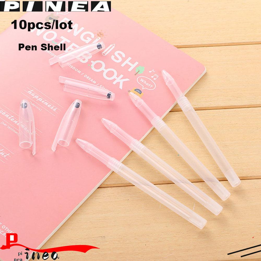 Nanas 10PCs/Set Penutup Pen Gel Panas Gaya Sederhana Perlengkapan Menulis Alat Tulis