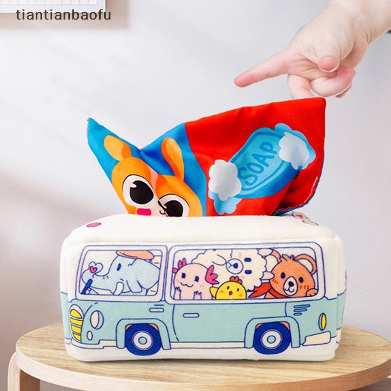 [tiantianbaofu] Mainan Montessori Magic Tissue Box Bayi Edukasi Belajar Aktivitas Sensory Toy Boutique