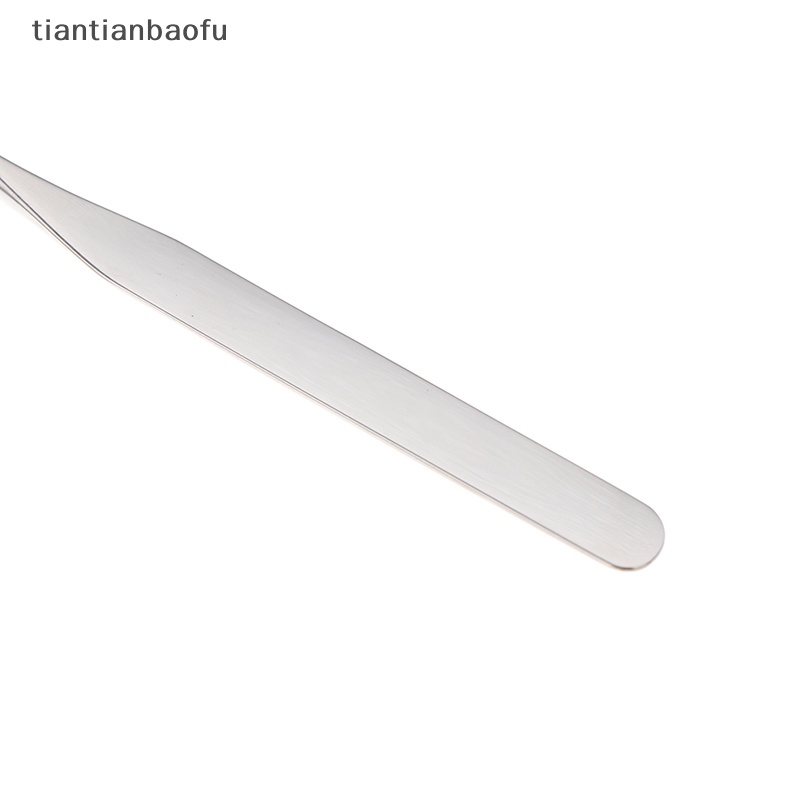 [tiantianbaofu] Spatula Toner Makeup Kepala Ganda Bahan Stainless Steel Dengan Tas PU Mixing Stick Butik