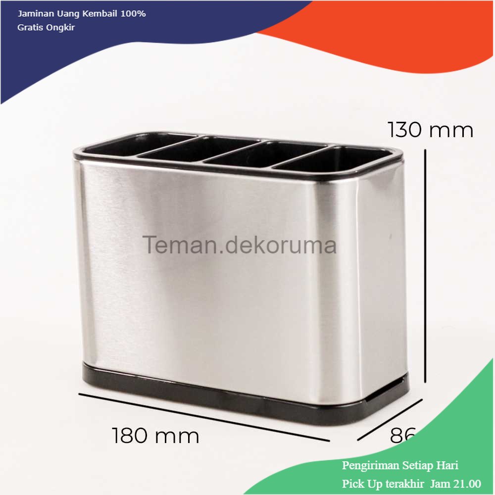 TD - ART Gulegula Rak Alat Makan Sendok Garpu Dapur Cutlery Box Rack - H2740