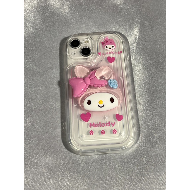 IPHONE Casing Ponsel Desain Guigou Giok Melody Malam Lucu 3D Kompatibel Dengan Iphone12 13 14 11 Pro Max X Xs Max Xr Fgcv