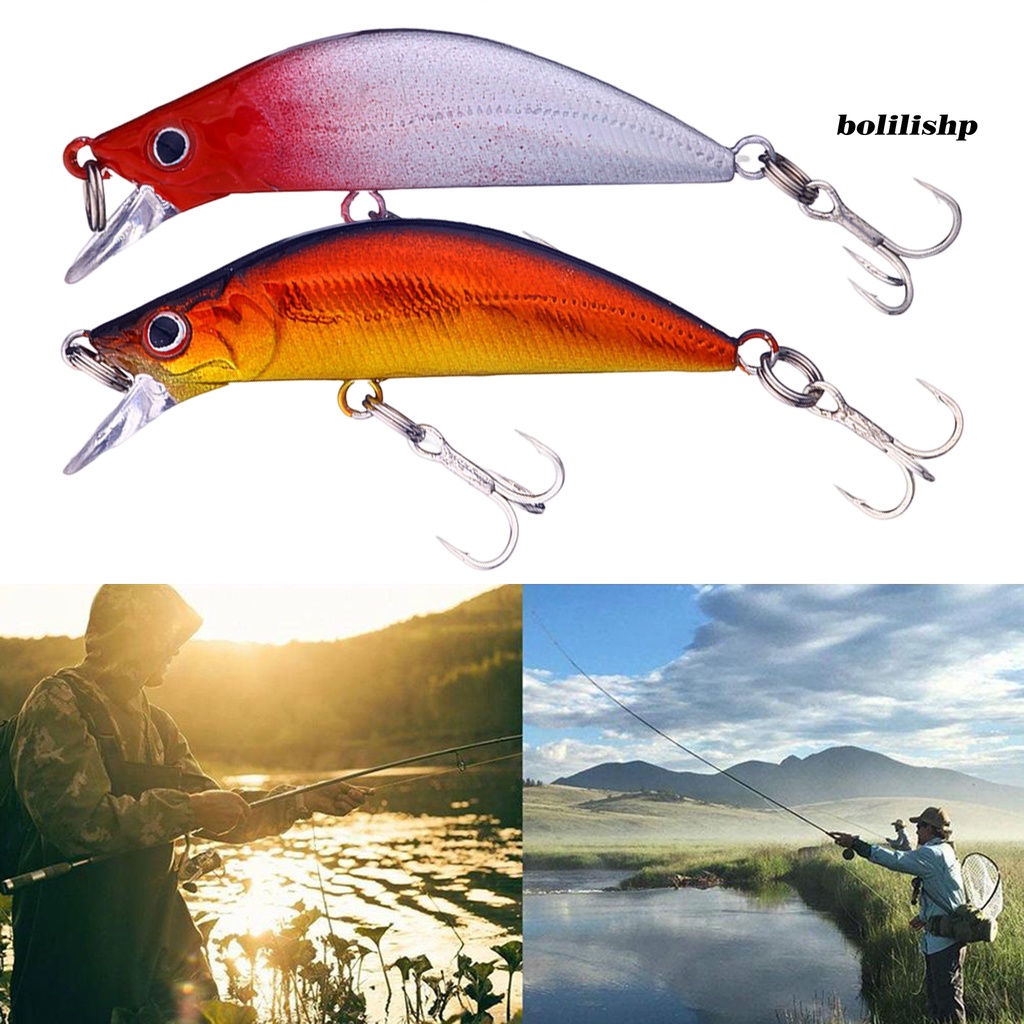 Bo-5.5cm/5.5g Umpan Umpan Penembus Kuat Angling Perlengkapan Memancing Tajam Pesca Lure Crankbait Untuk Pemancing