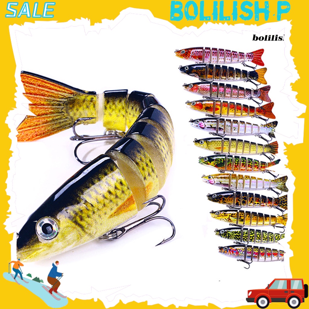 Bo-12.8cm/18g Bionic Umpan Simulasi Mata Ikan Warna Terang Tampilan Realistis Fleksibel Desain Kait Treble Warna-Warni Sangat Simulasi Memancing Umpan Umpan Perlengkapan Memancing