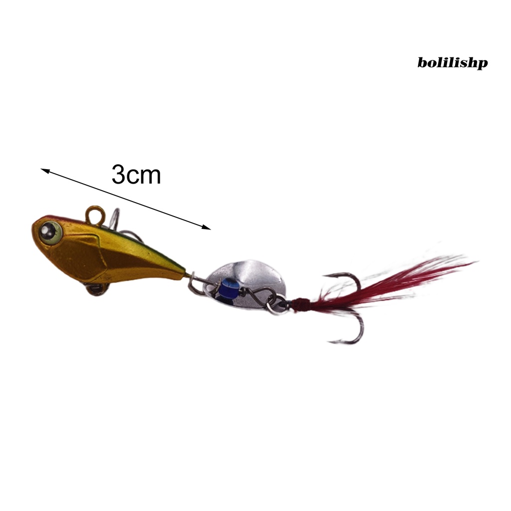 Bo-14g Umpan Pancing Simulasi Fisheyes Hidup Kait Tajam Warna Terang Dapat Digunakan Kembali Menangkap Ikan Universal Spinnerbait VIB Bass Memancing Buatan Umpan Peralatan Memancing