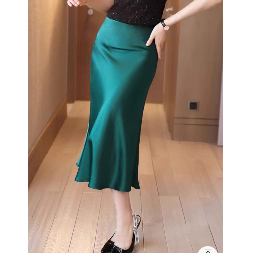 Rok Midi Satin / Midi Skirt / 7884