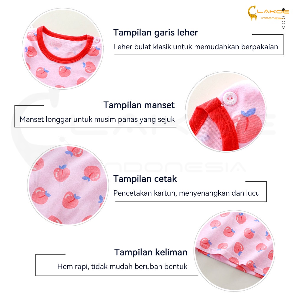 Lakoe Kaos polos anak / Baju Bayi Lengan Pendek/Setelan Baju Bayi Impor / Baju Anak Laki-laki unisex/Setelan Kaos Anak